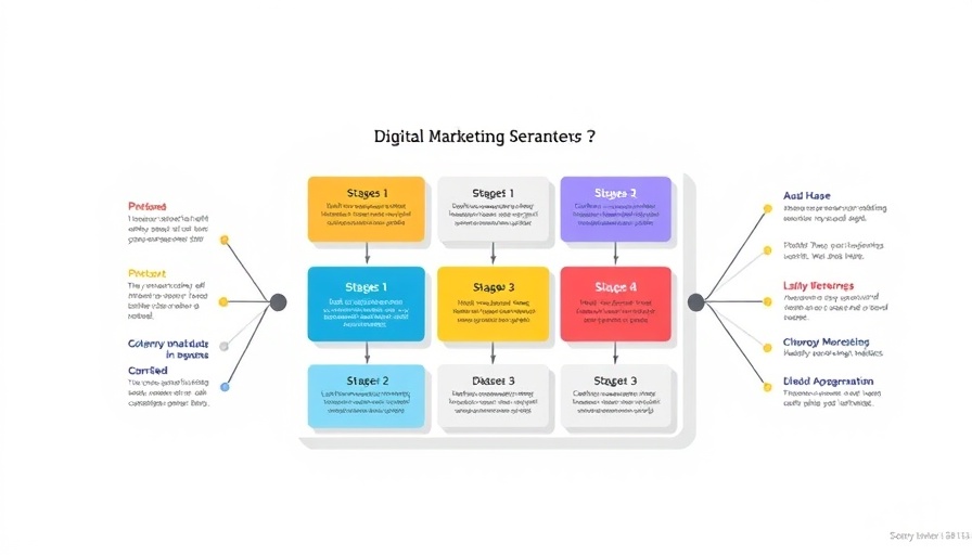Diagram illustrating digital marketing strategy steps and components.