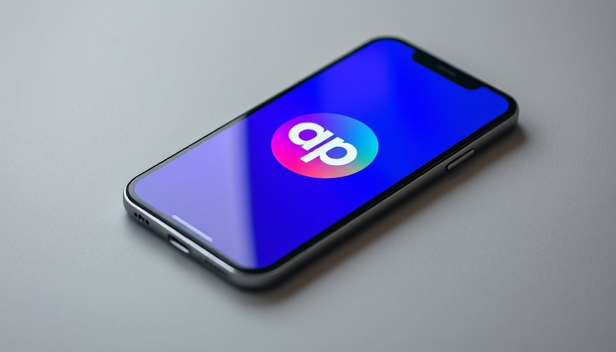 Smartphone displaying app logo, reflecting digital marketing trends.