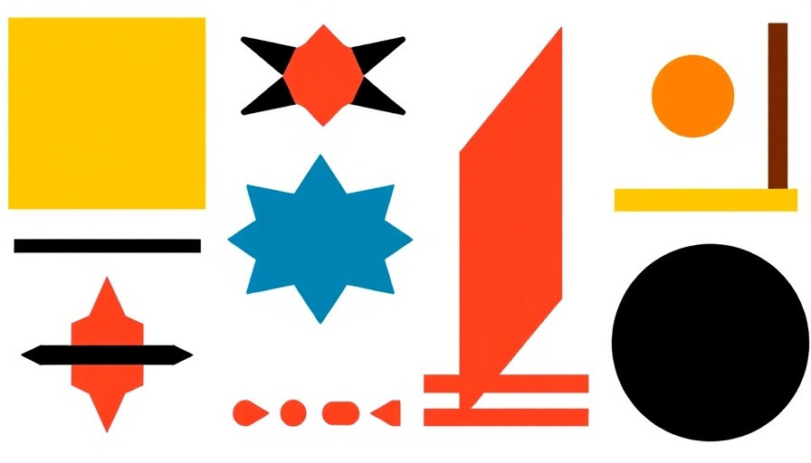 AI-driven media geometric logo design, vibrant minimalist style