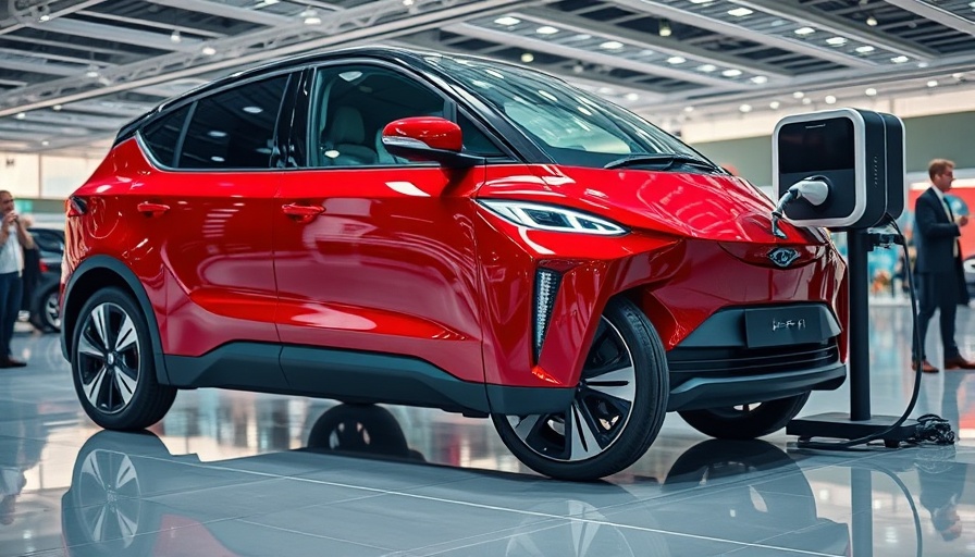 Electric vehicle charging at auto exhibition, auto originations.