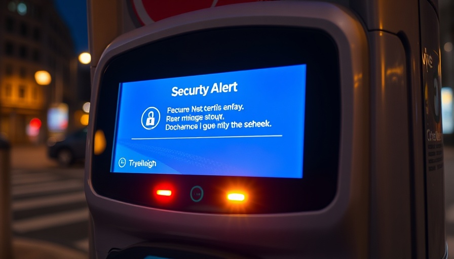 EV charging station security alert at night with glowing lights.