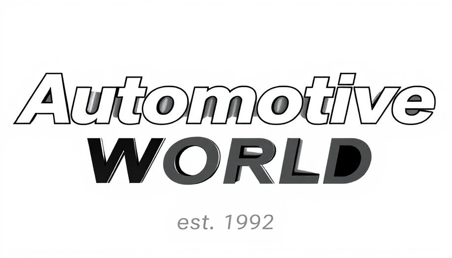 Automotive World logo featuring bold typography, est. 1992.