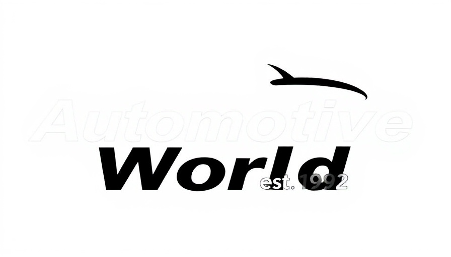 Automotive World logo featuring bold text, est. 1992