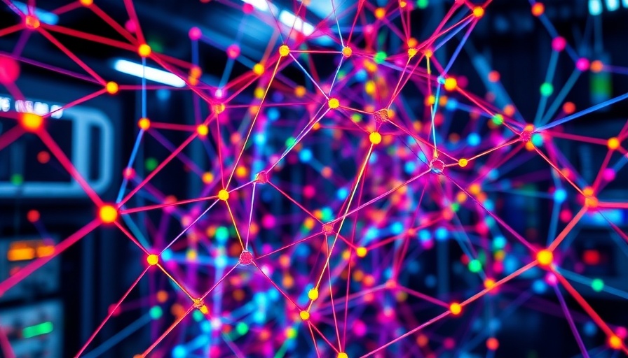 Intricate representation of graph databases in a futuristic tech lab.
