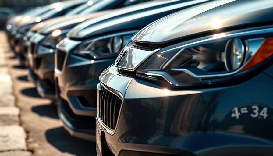 Close-up view of parked cars highlighting aftermarket product chargebacks.