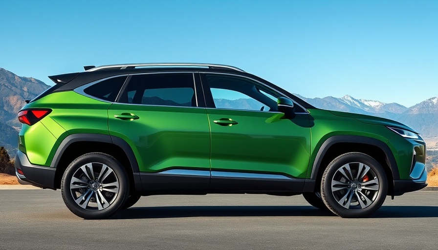 Mazda CX-5 Hybrid parked with mountain backdrop.