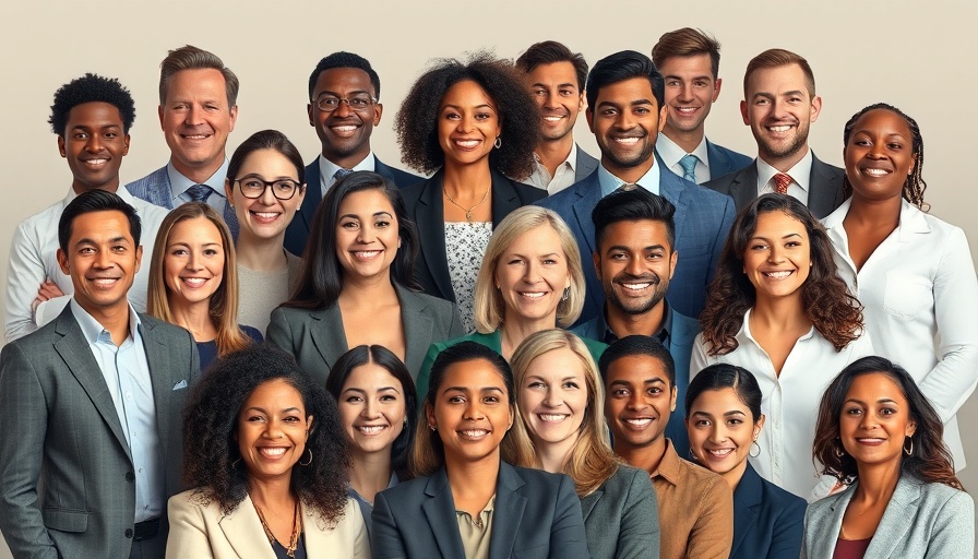 Diverse professional team portrait for Manheim auctions.