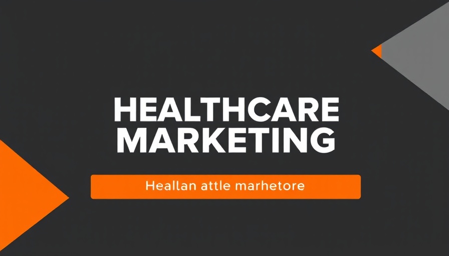 Modern design for healthcare marketing content with bold typography.