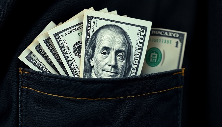 OpenAI lobbying concept with altered currency image in pocket.