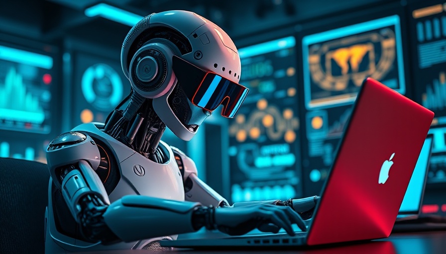 Privacy-Focused AI Assistant concept with futuristic robot.