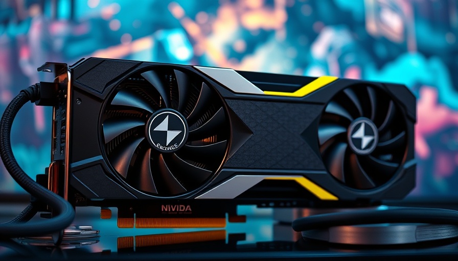 Nvidia GeForce RTX 5090 graphics card with cooling fan and cables.