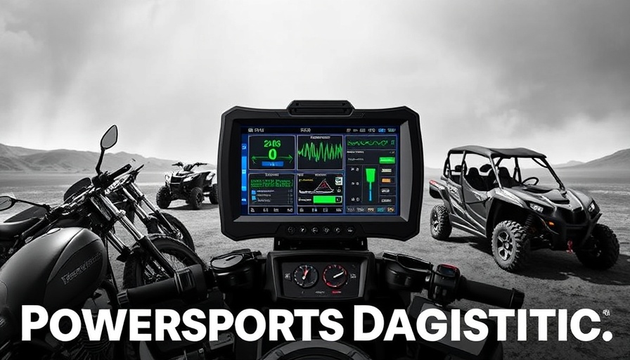 Dynamic Bagger Racing advertisement with diagnostic equipment