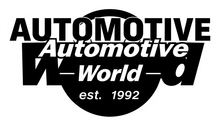 Automotive innovation logo, bold text design