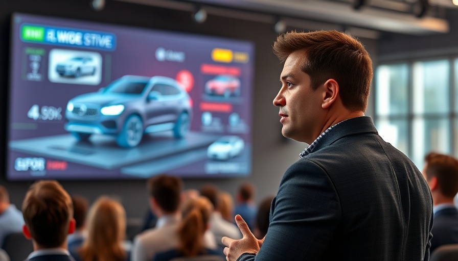 NADA Show speaker presenting automotive technology insights