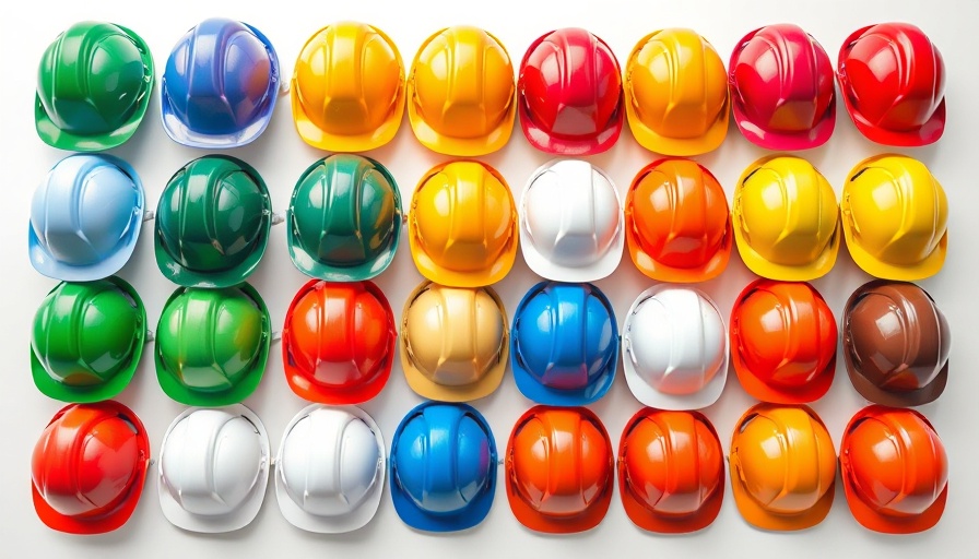 Colorful safety helmets, helmet recall focus.
