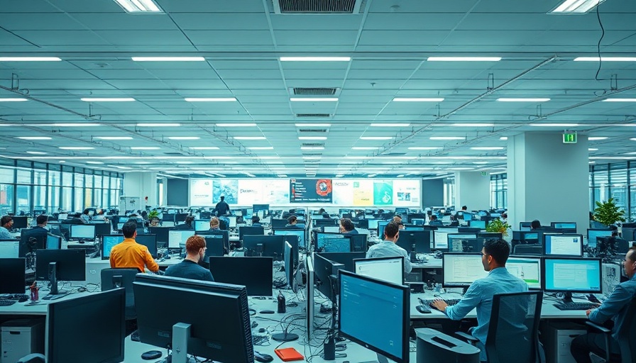 SRAM Technical Centre modern office interior with workstations.