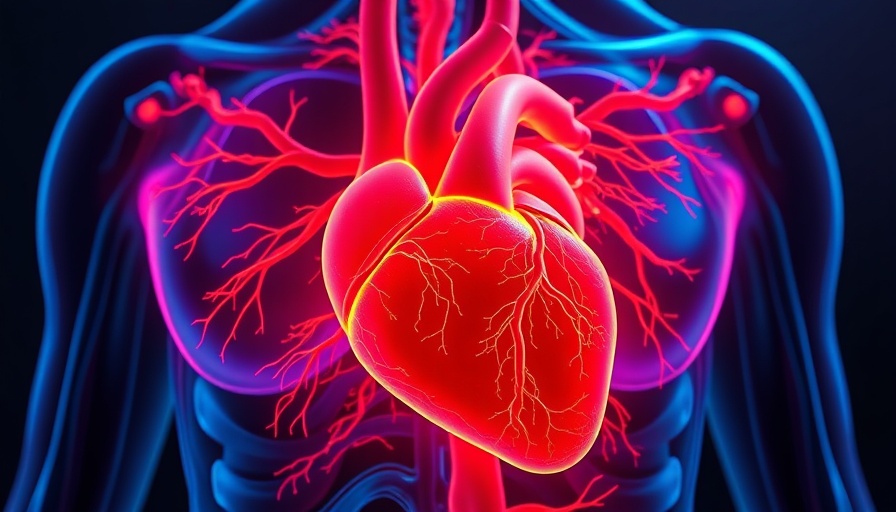 Sedentary Behavior impact on heart health, digital illustration.