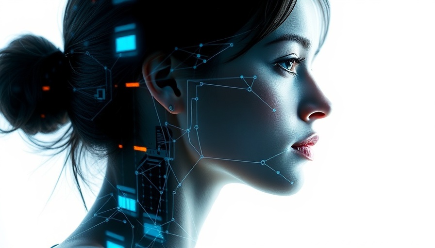 Futuristic AI and marketing analytics visualization.