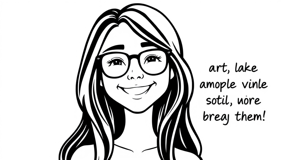Illustrated woman with glasses and quote inspiring bug hunting.