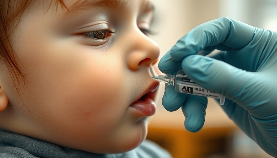 Child receiving oral vaccine, illustrating health care, US WHO exit context.