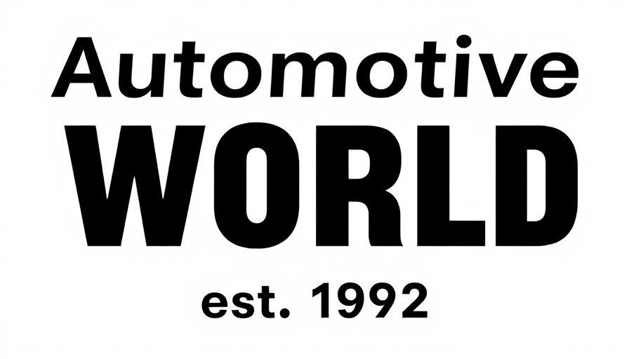 Automotive World logo with bold text, est. 1992.