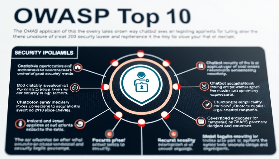 Generative AI security risks in chatbot apps illustrated in infographic.