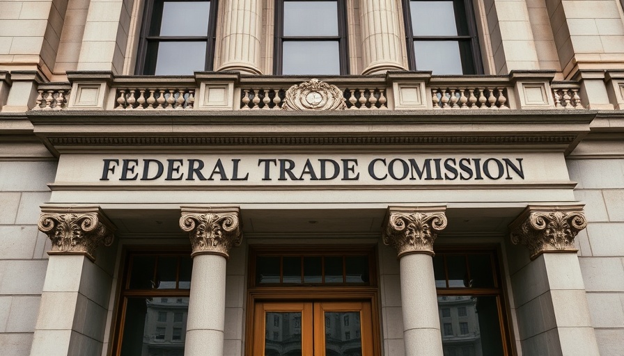 Federal Trade Commission building entrance, FTC appointment concept
