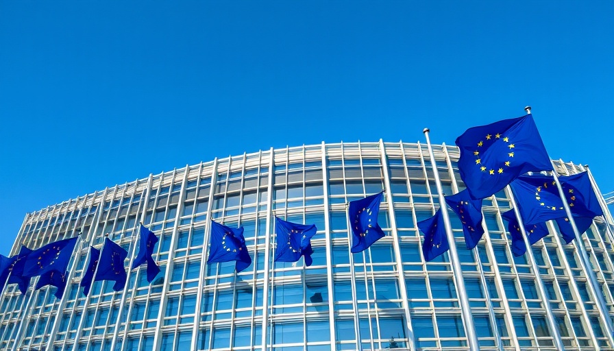 European Commission building with EU flags about EV subsidies