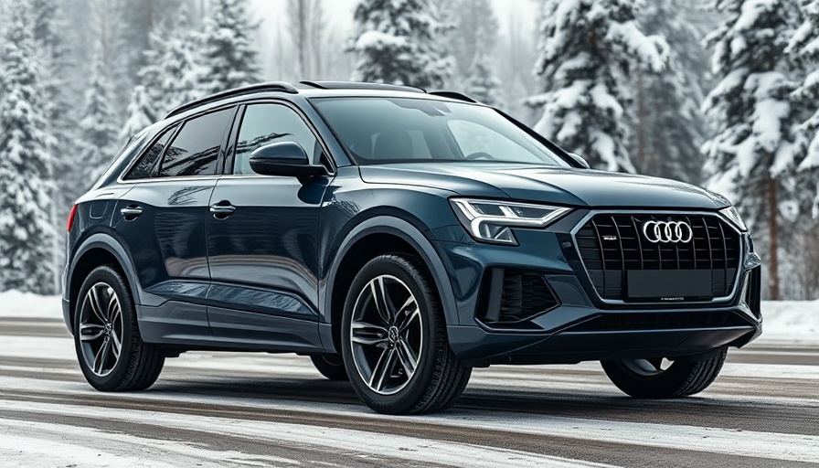 Audi Q6 E-Tron Off-Road in snowy terrain with rugged design.