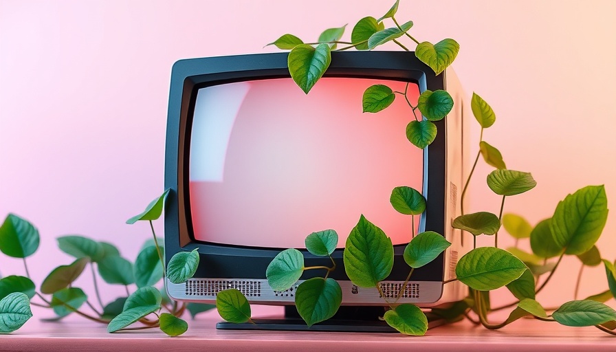 Surreal retro computer with plant, symbolizing skills for 2025.