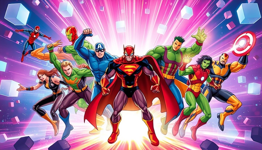 Dynamic Marvel Snap superhero poster with energy effect.