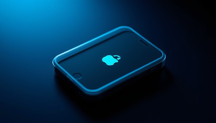 iPhone security concept with phone behind bars.
