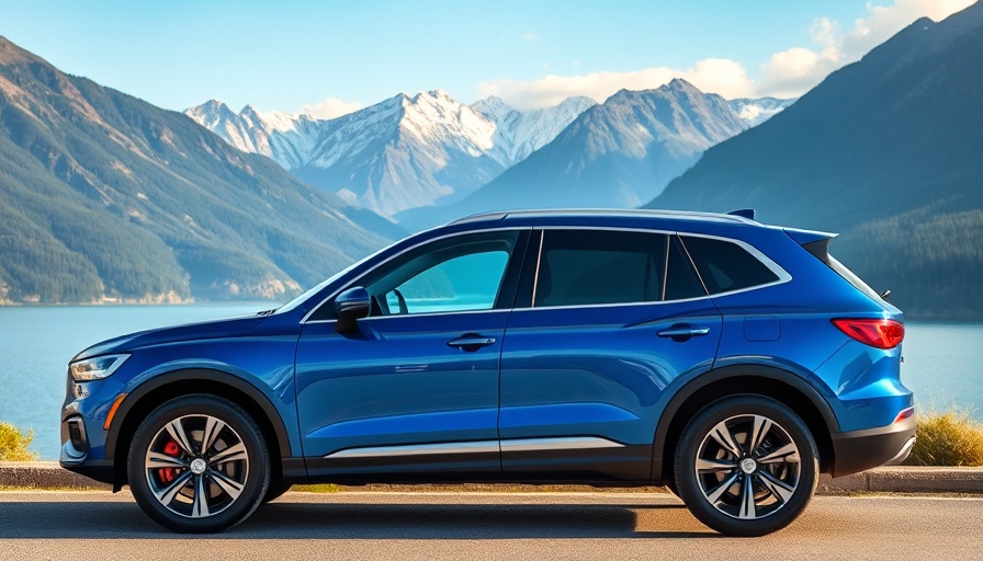 Kia Sorento parked in stunning mountain landscape