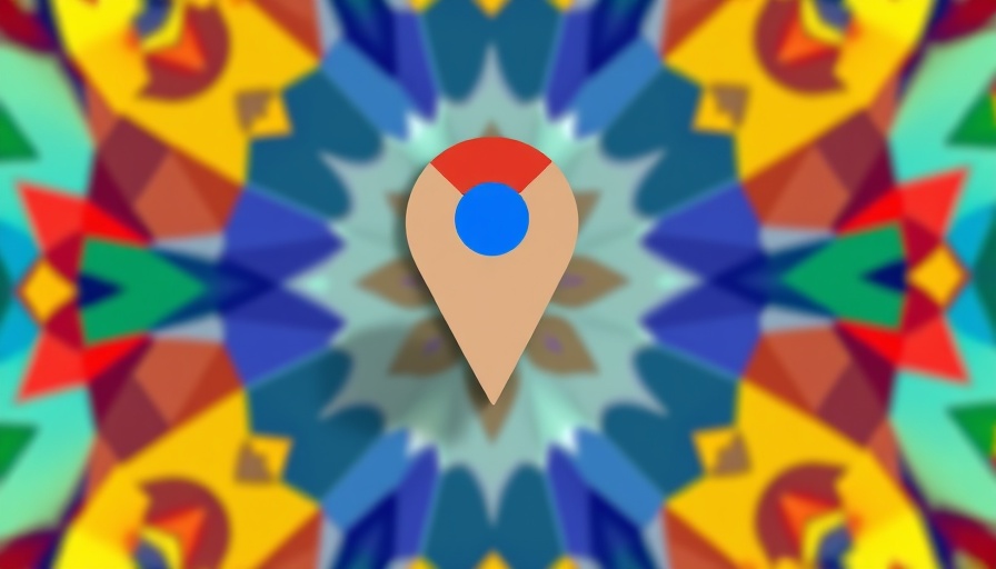Colorful Google Maps pin symbolizing updates
