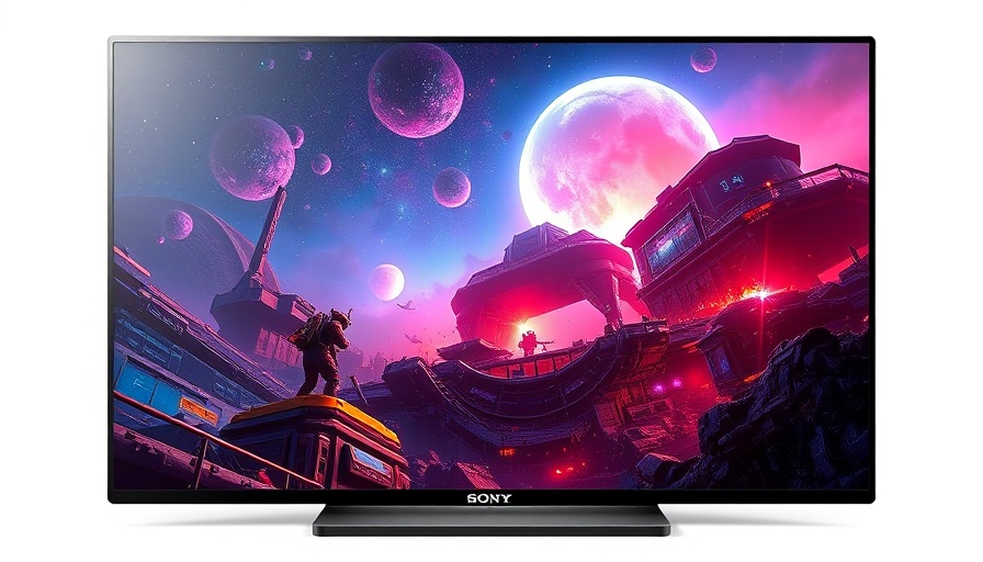 Sony OLED Monitor showcasing vivid graphics, warranty details