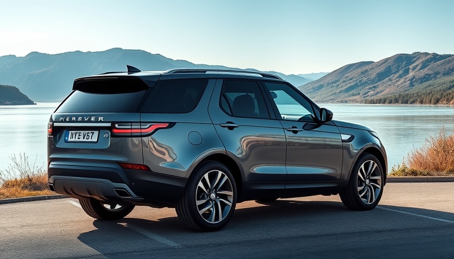 Kia Sorento Hybrid in scenic mountain setting, lakeside view.