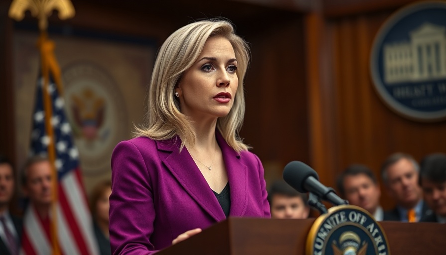 New Media Journalism: Woman in purple blazer speaking at podium.