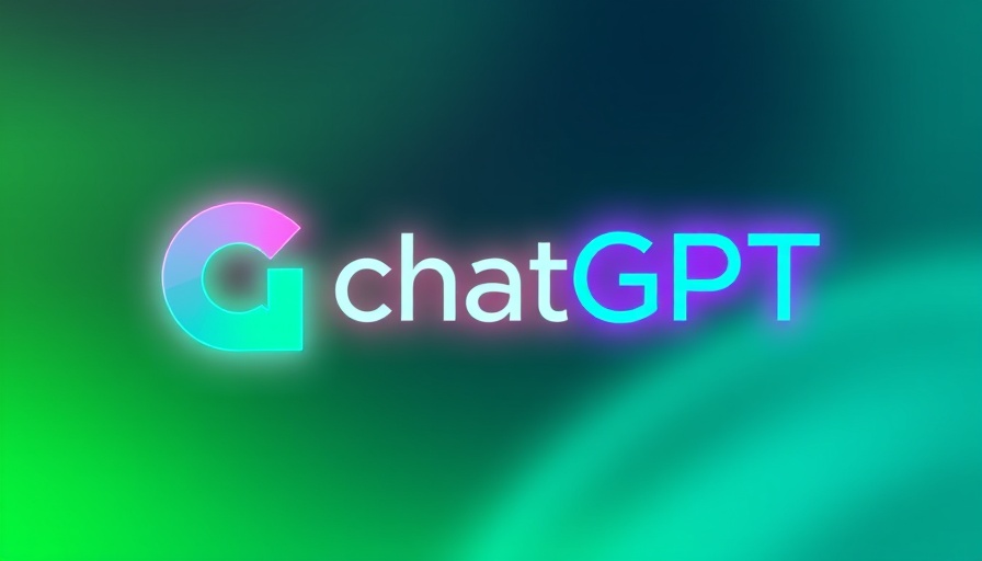 Abstract ChatGPT logo with neon colors