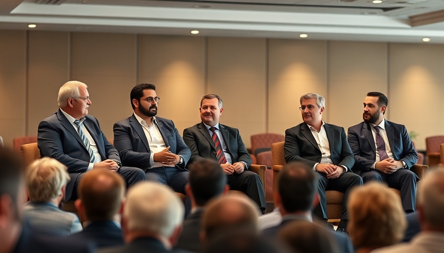 Panel discussion at automotive auctions conference, audience engaged.