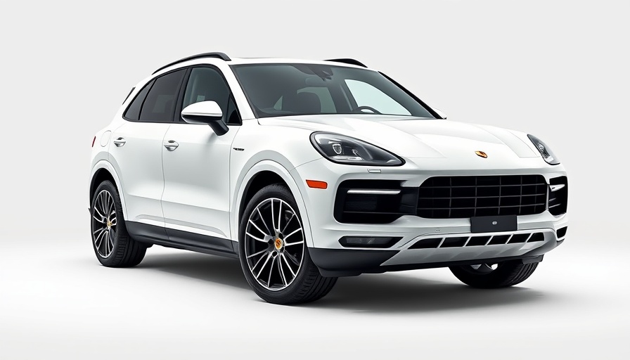 2021 Porsche Cayenne in a studio setting