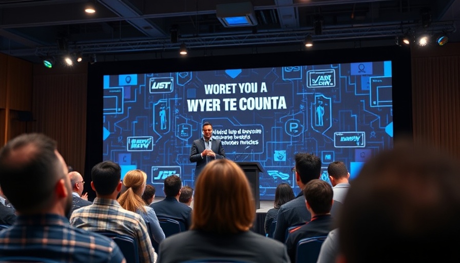 Corporate presentation on software-defined vehicles with tech branding.