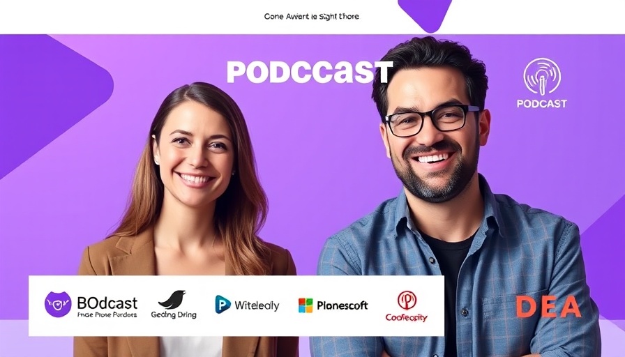 Podcast poster highlighting smart homes technology discussion.