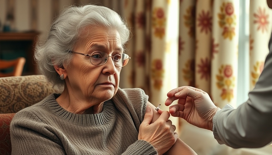 Elderly woman receiving vaccine, addressing vaccine hesitancy.