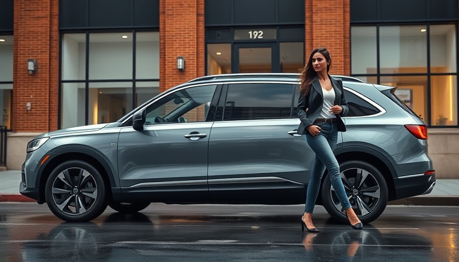 Modern SUV on city street reflecting Stellantis strategy