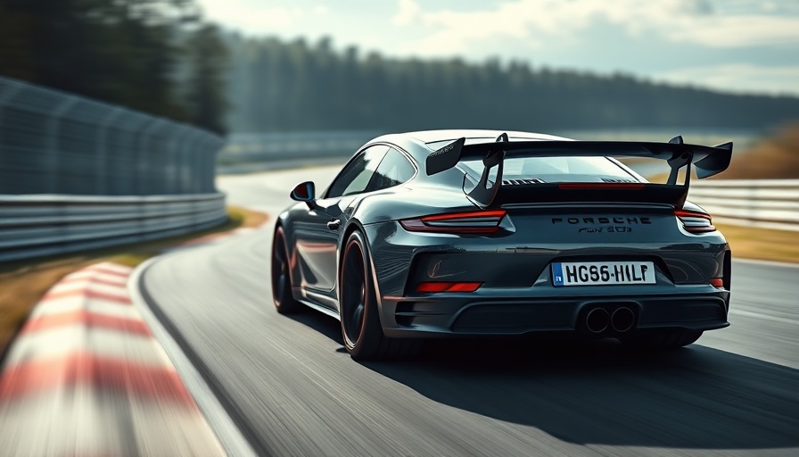 Sleek Porsche GT3 showcasing Nürburgring performance