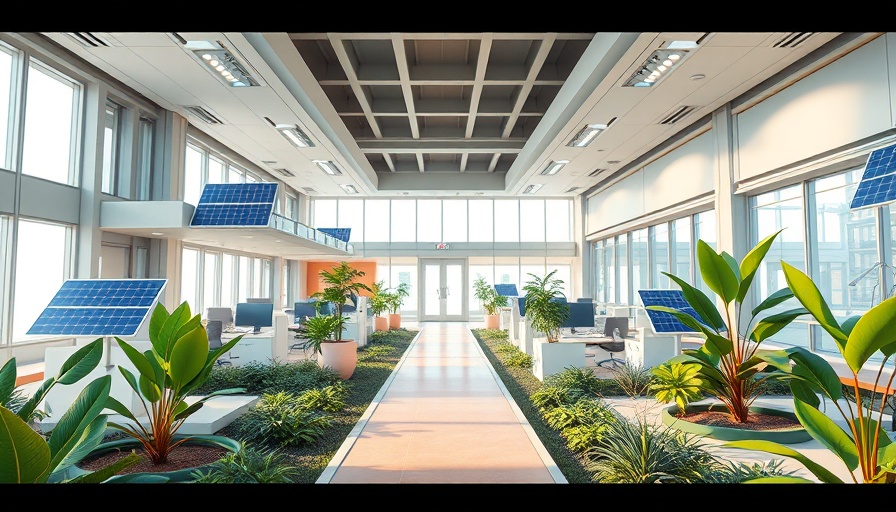 Futuristic office design showcasing the future of office spaces.
