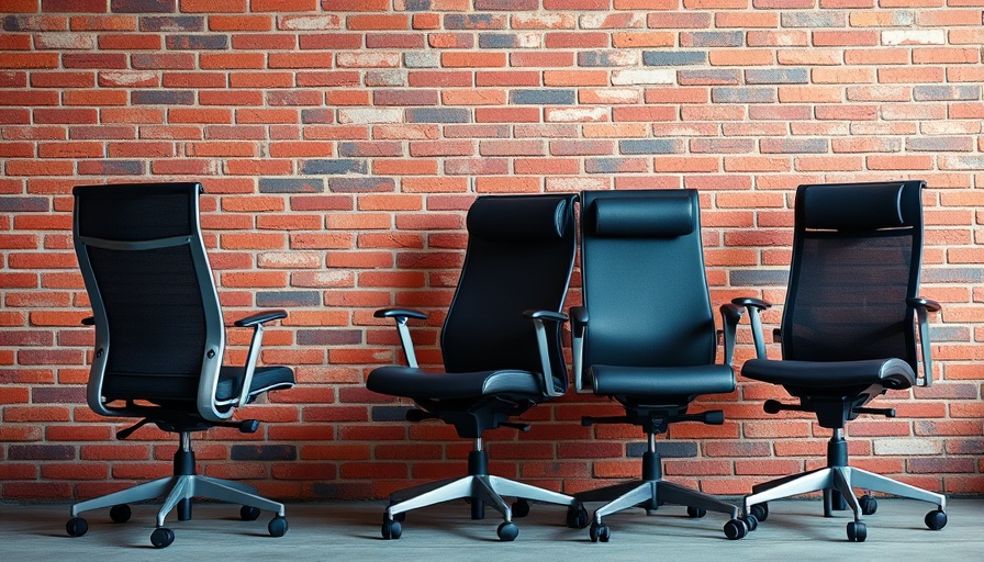 Best office chairs displayed against a brick wall background.