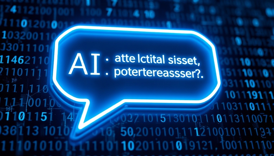 Generative AI glowing speech bubbles on digital interface