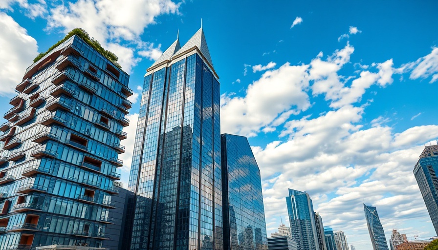 ABC News move to modern skyscrapers with glass facades in city.