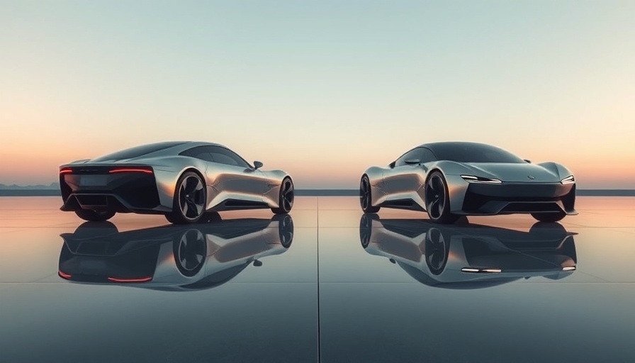 Honda EV Hub showcasing futuristic cars at twilight.